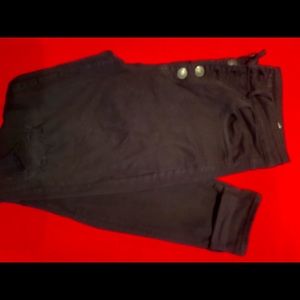 AE button fly super hi rise jegging